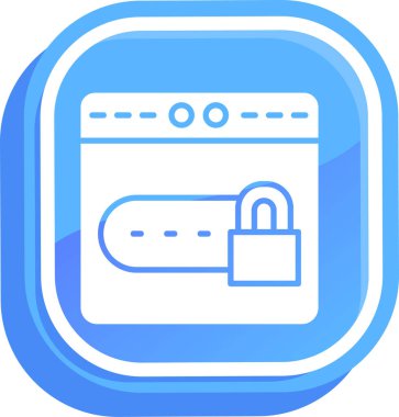 Modern b 'nin vektör illüstrasyonu kilit simgesinden yoksun