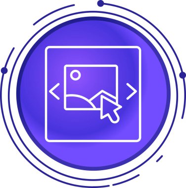 vektör lcd simgesi illüstrasyonu