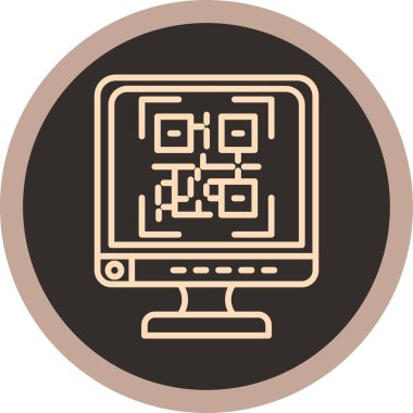 kod kodu vektör simgesi modern basit vektör illüstrasyonu