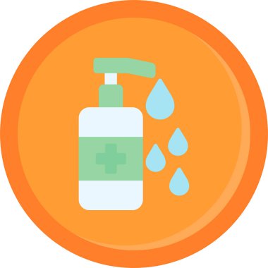 şişe yıkama ikonu, vektör illüstrasyonu