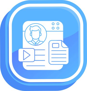 video simgesi vektör illüstrasyonu