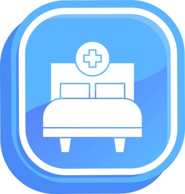 Otel simgesi vektör illüstrasyonu