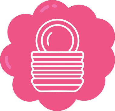 Pembe ve beyaz arkaplanın vektör çizimi