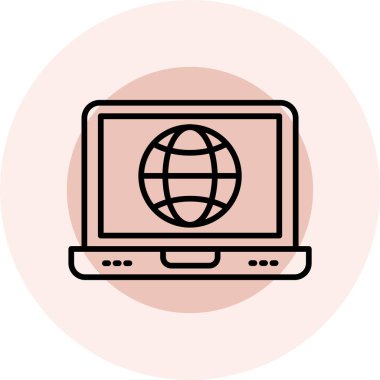 Web tasarım simgesi. dizüstü