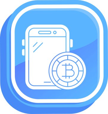 Bitcoin mobil uygulama simgesi