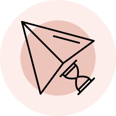 Bir uçurtma simgesinin vektör çizimi