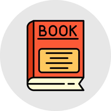 kitap simgesi vektör illüstrasyonu