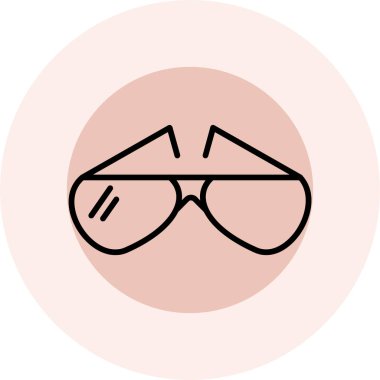 Göz küresi. Web simgesi basit tasarım