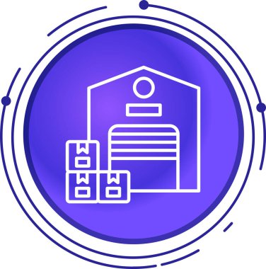 Hat Deposu simgesi beyaz arkaplanda izole edildi. Renkli taslak konsepti. Vektör.