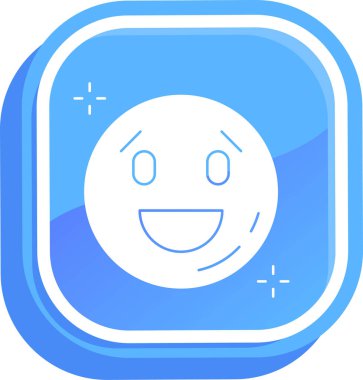 Mutlu Smiley emoji simgesi - taslak biçimi