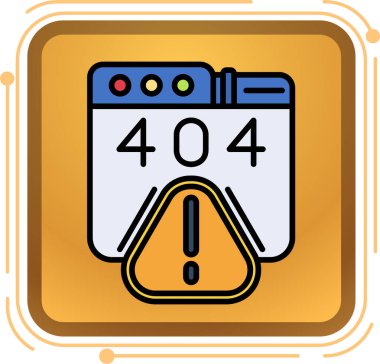 hata takvimi simgesi. özet hata takvimi vektör rengi düz izole