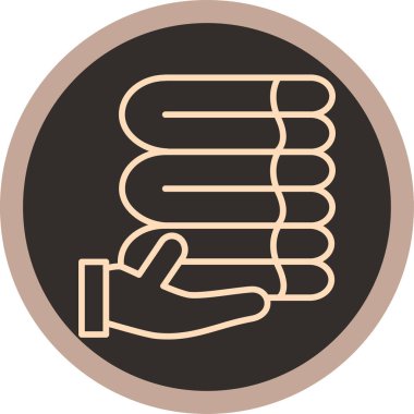 Tokalaşın. Web simgesi basit illüstrasyon