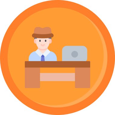 İş adamı. Basit tasarım