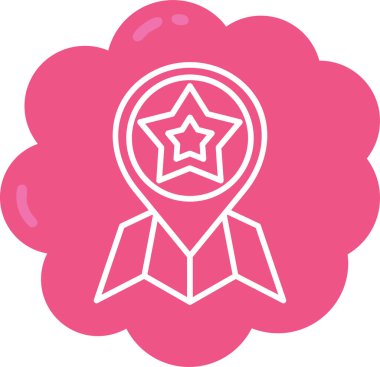 Yıldız. Web simgesi basit tasarım