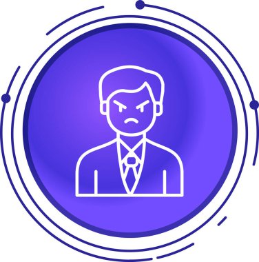 Üzgün yüz vektör simgesi