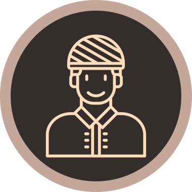 Bir insan simgesinin vektör illüstrasyonu