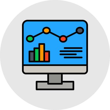 analiz analizi grafik simgesi