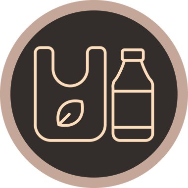 Şişe. Web simgesi basit illüstrasyon