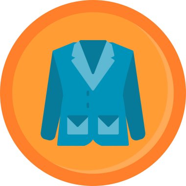 moda ceket vektör simgesi