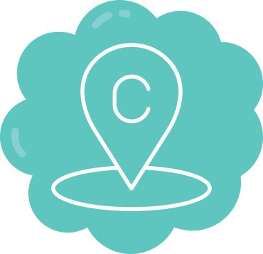 map location pin. web icon simple illustration