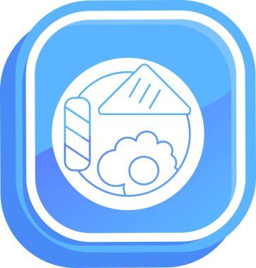 bulut hesaplama simgesi, vektör illüstrasyonu