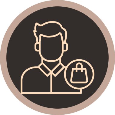 Çantalı bir adamın vektör çizimi