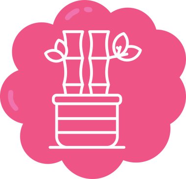 Kaktüs. Web simgesi basit illüstrasyon