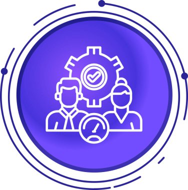 iş yönetimi simgesi vektör illüstrasyonu