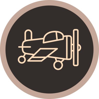 Uçak. Web simgesi basit illüstrasyon