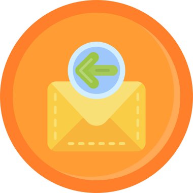 Zarf. Web simgesi basit illüstrasyon