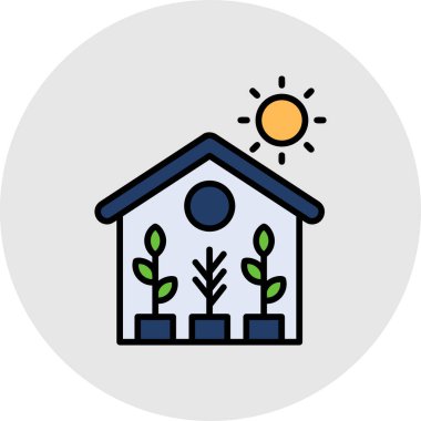 Ev simgesinin vektör illüstrasyonu