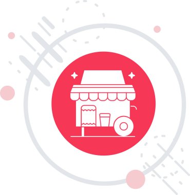 Bir depolama simgesinin vektör çizimi