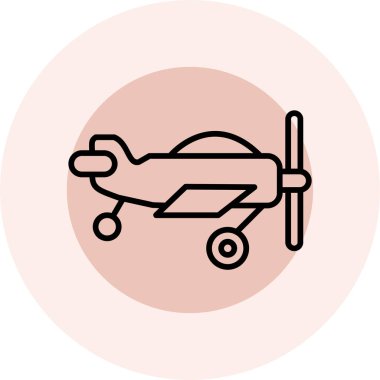 Uçak. Web simgesi basit illüstrasyon