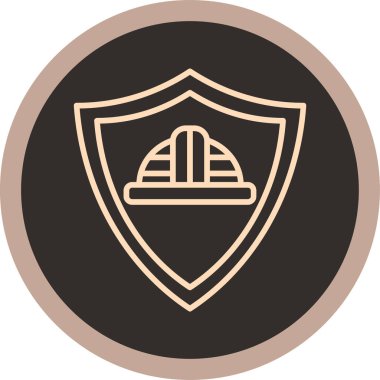 Bir kalkanın vektör illüstrasyonu