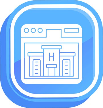 Banka binası simgesi - taslak biçimi