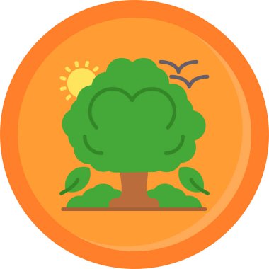 Bir ağacın vektör illüstrasyonu