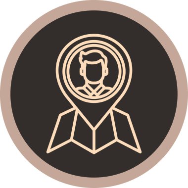 Elinde bir fincan kahve olan bir kadının vektör çizimi