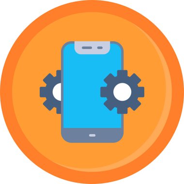 Akıllı telefon. Web simgesi basit illüstrasyon