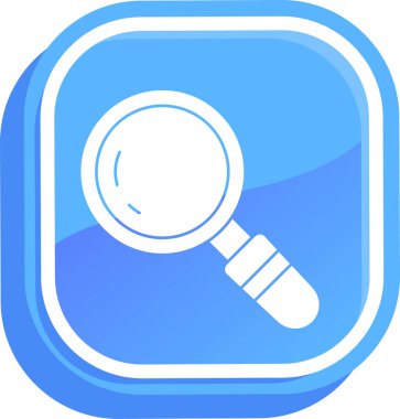 Büyüteç simgesinin vektör illüstrasyonu