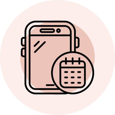 Takvim simgesi vektör illüstrasyonu