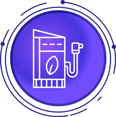 Benzin istasyonunun vektör illüstrasyonu