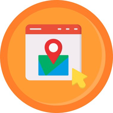 düz biçimli pin simgesi