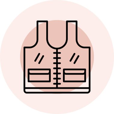 Sırt çantası. Web simgesi basit illüstrasyon