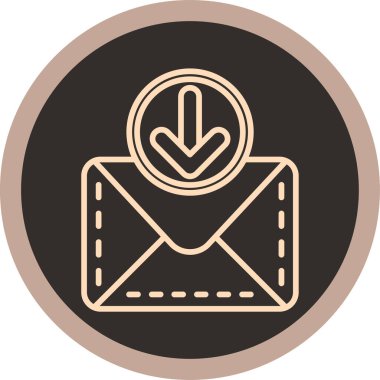 Zarf. Web simgesi basit illüstrasyon