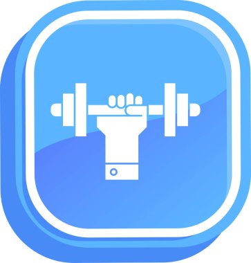 Dambıl. Web simgesi basit illüstrasyon