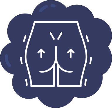 Şort. Web simgesi basit illüstrasyon