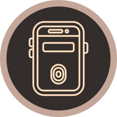 akıllı telefon simgesi vektör illüstrasyonu