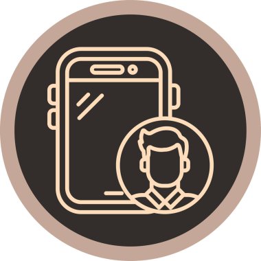 - Telefon. Web simgesi basit illüstrasyon