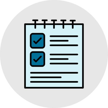 Değiştirilebilen ya da düzenlenebilen kontrol listesi vektör simgesi