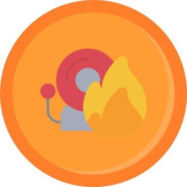 Yemek. Web simgesi basit illüstrasyon